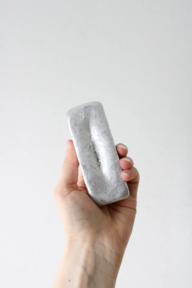 Aluminum Ingot Bar Jubilee Thrift Necklaces