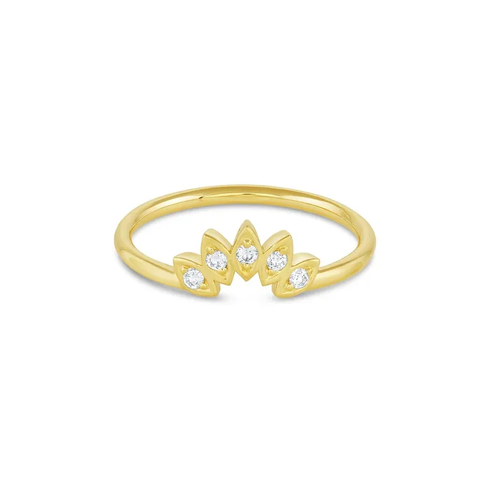 Consider Bridal Water Lily Diamond Ring Lab Grown Rings