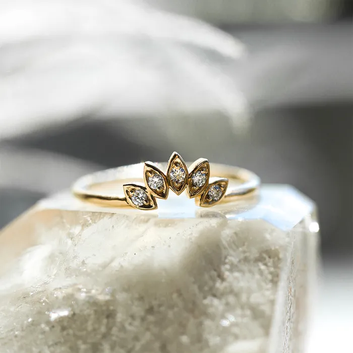 Consider Bridal Water Lily Diamond Ring Lab Grown Rings Consider Bridal Water Lily Diamond Ring Lab Grown Rings