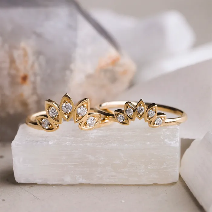 Consider Bridal Water Lily Diamond Ring Lab Grown Rings Consider Bridal Water Lily Diamond Ring Lab Grown Rings