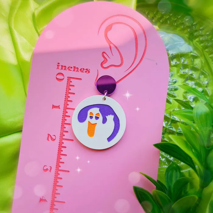 Earrings Spooky Cookies SINGLE Acrylic Earrings Keychains Pins KGF Jewelry Earrings Spooky Cookies SINGLE Acrylic Earrings Keychains Pins KGF Jewelry