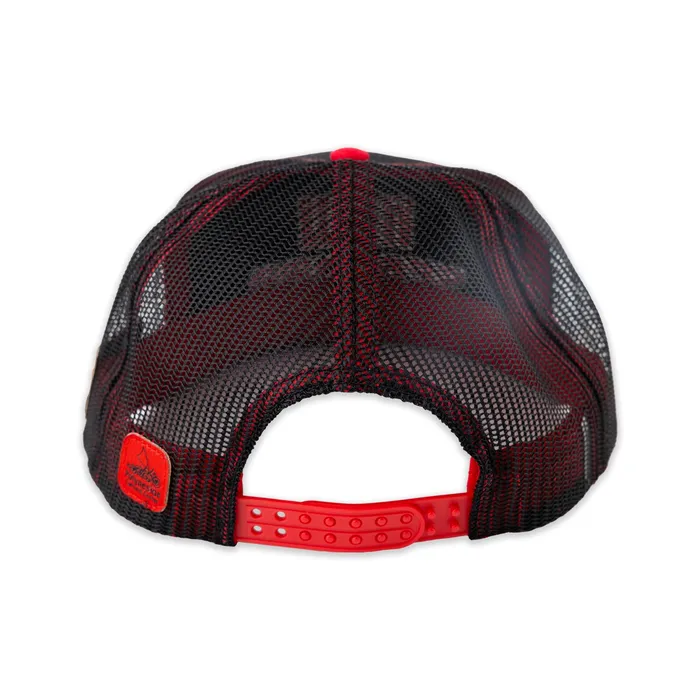 GREATMOUNTAINWE Rings Flat Visor New Zealand Ball Cap Black Red