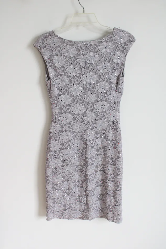 Necklaces Connected Apparel Light Purple Sequined Dress 4 Petite Connected