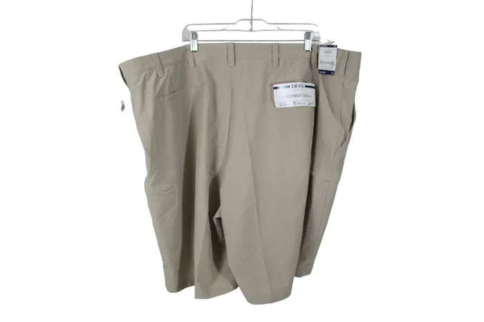 NEW Izod Golf Tan Shorts 52 Izod Earrings