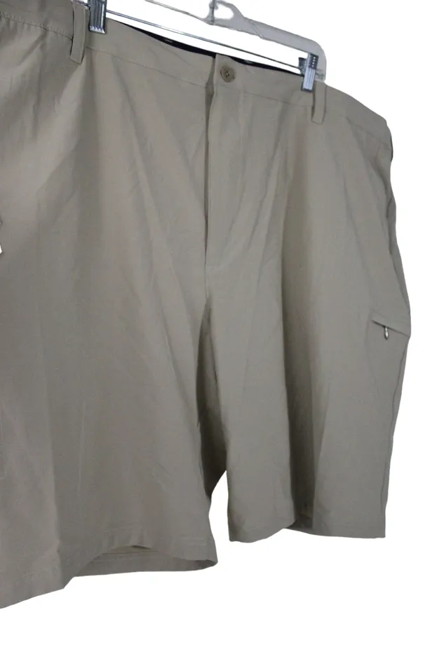 NEW Izod Golf Tan Shorts 52 Izod Earrings