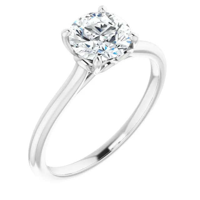 14K White Gold Solitaire Ring Donald Haack Diamonds Rings