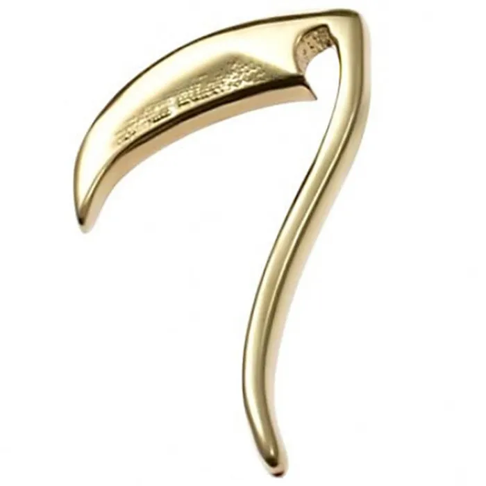 Body Vision BVLA Earrings Scythe Threaded End in Gold