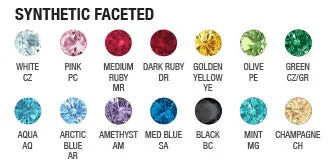 LeRoi Rings HSMRF Haute Couture Faceted Gem Seam Ring