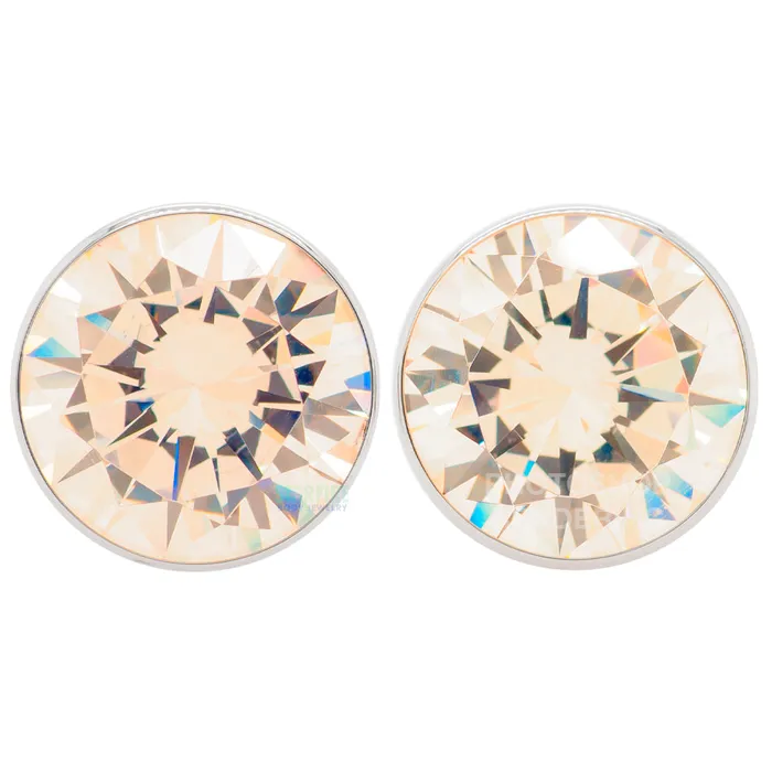 Necklaces Anatometal Single Gem BIG BLING Plugs Eyelets with BrilliantCut Gem Champagne Necklaces Anatometal Single Gem BIG BLING Plugs Eyelets with BrilliantCut Gem Champagne