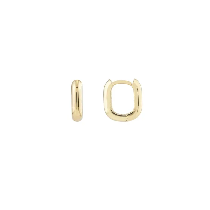 Small Rectangle Hoop Earrings Alexis Jae Earrings