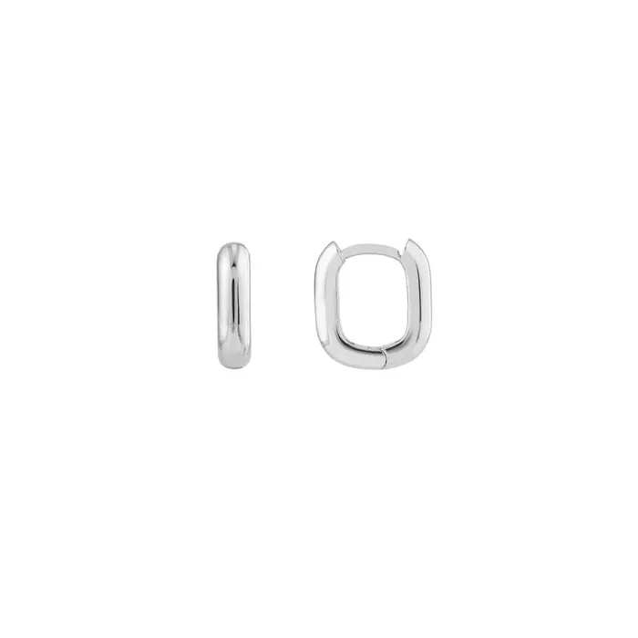 Small Rectangle Hoop Earrings Alexis Jae Earrings