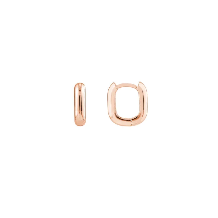 Small Rectangle Hoop Earrings Alexis Jae Earrings