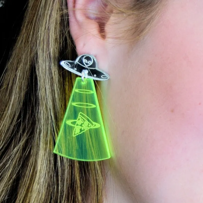 VincaUSA Earrings Pizza Abduction Earrings