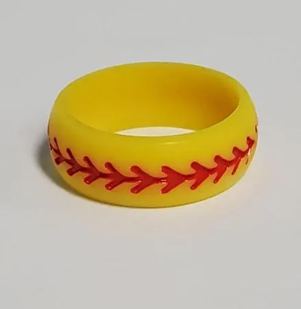 Alice Rings SR17 Yellow Arrow Design Silicone Ring