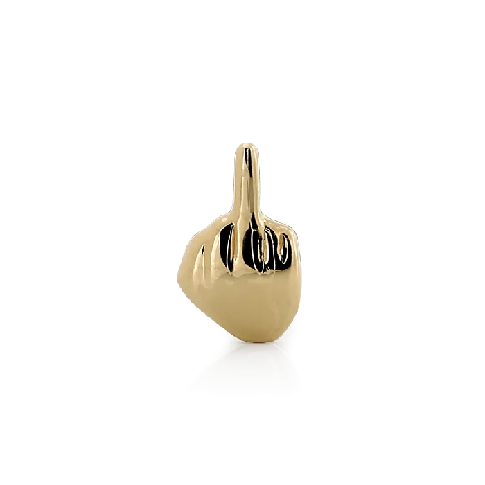 Body Vision Earrings Middle Finger