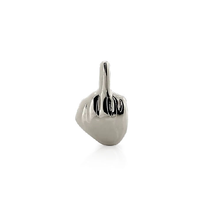 Body Vision Earrings Middle Finger