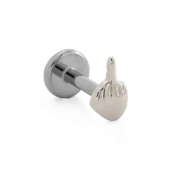 Body Vision Earrings Middle Finger
