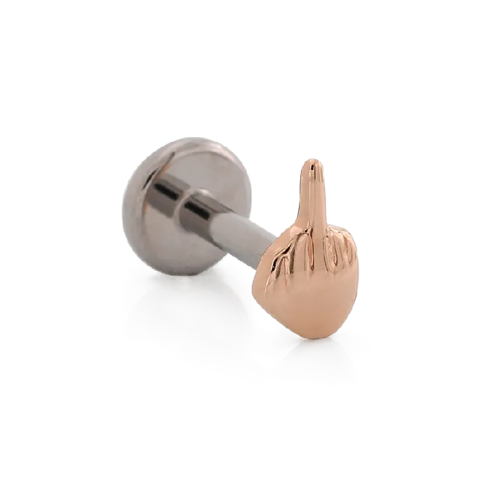 Body Vision Earrings Middle Finger