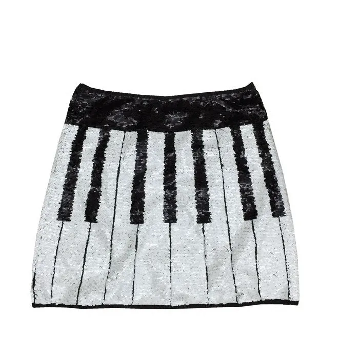 Earrings Runway Women Private Customize Store Piano Mini Skirt