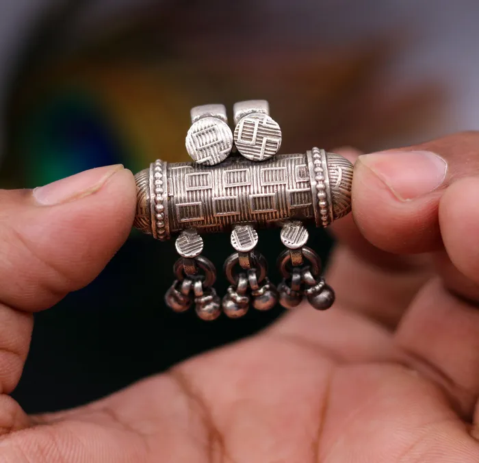 Necklaces 925 Sterling silver traditional tribal amulet pendant jewelry nsp48 TRIBAL ORNAMENTS