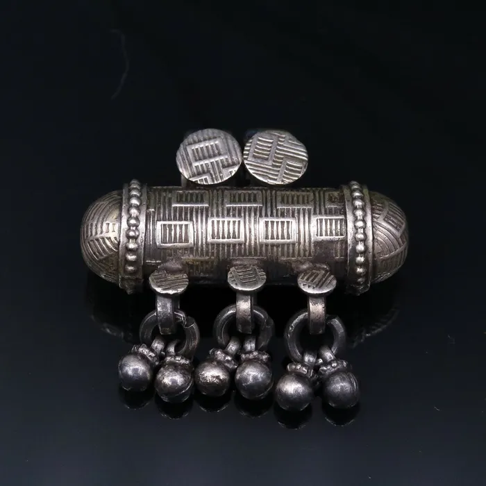 Necklaces 925 Sterling silver traditional tribal amulet pendant jewelry nsp48 TRIBAL ORNAMENTS
