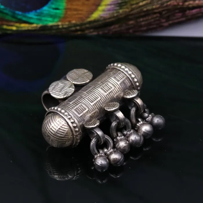 Necklaces 925 Sterling silver traditional tribal amulet pendant jewelry nsp48 TRIBAL ORNAMENTS