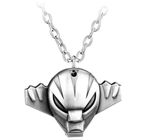 Necklaces alice AZ973 Silver Anime Mask Pendant Necklace