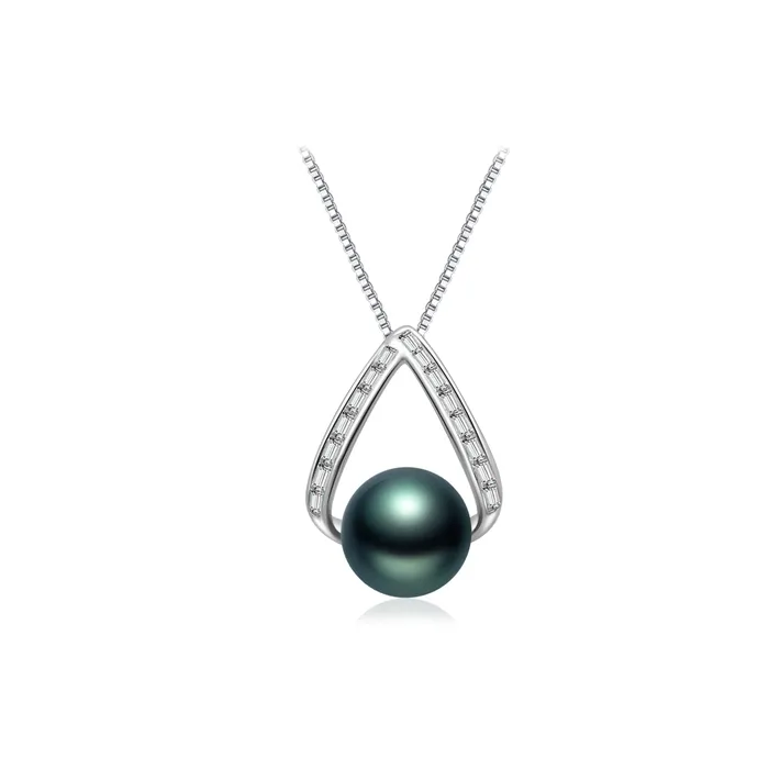 Necklaces Pearly Lustre Elegant Tahitian Pearl Necklace WN00613