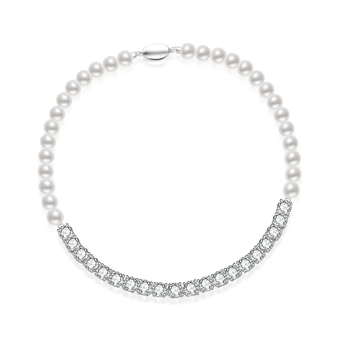 Necklaces Pearly Lustre Top Lustre White Freshwater Pearl Necklace WN00710