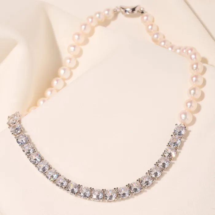 Necklaces Pearly Lustre Top Lustre White Freshwater Pearl Necklace WN00710