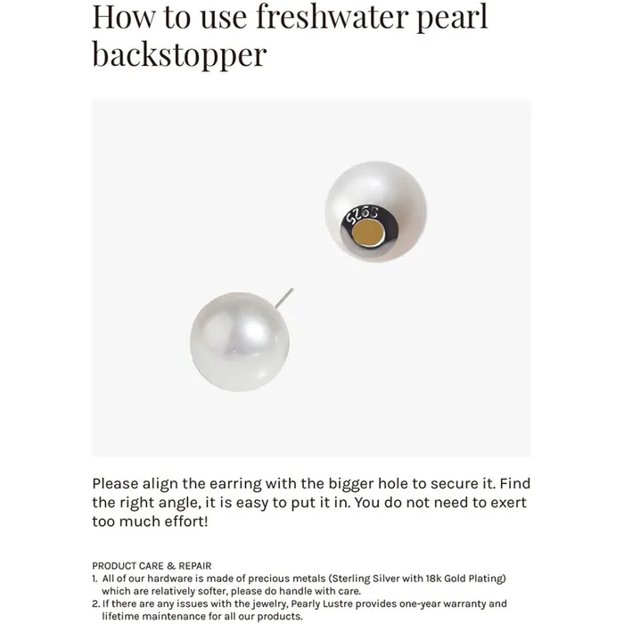 Pearly Lustre Earrings Wonderland Freshwater Pearl Earrings WE00423