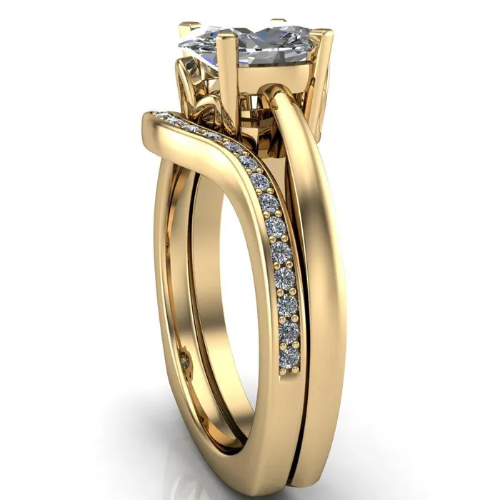 Rings Fire Brilliance Oreli Oval Center Stone 4 Prong Basket Setting