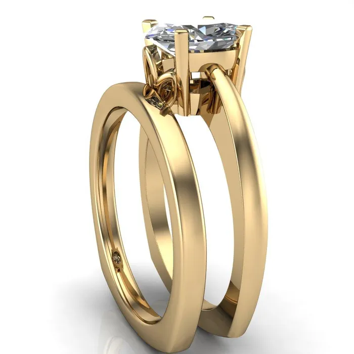 Rings Fire Brilliance Oreli Oval Center Stone 4 Prong Basket Setting