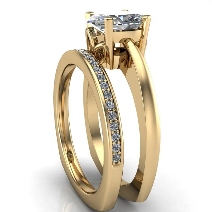 Rings Fire Brilliance Oreli Oval Center Stone 4 Prong Basket Setting