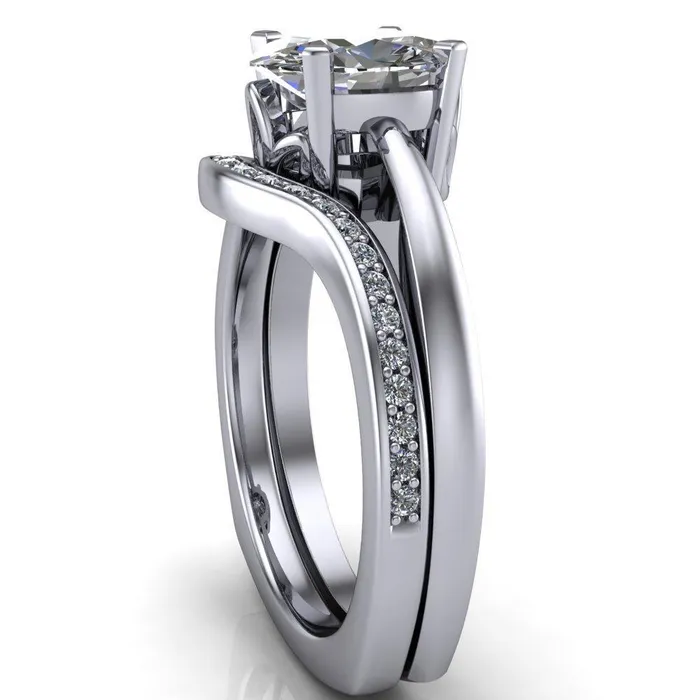 Rings Fire Brilliance Oreli Oval Center Stone 4 Prong Basket Setting