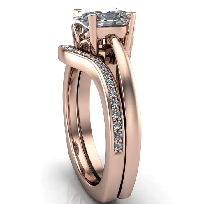 Rings Fire Brilliance Oreli Oval Center Stone 4 Prong Basket Setting