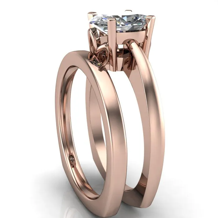 Rings Fire Brilliance Oreli Oval Center Stone 4 Prong Basket Setting