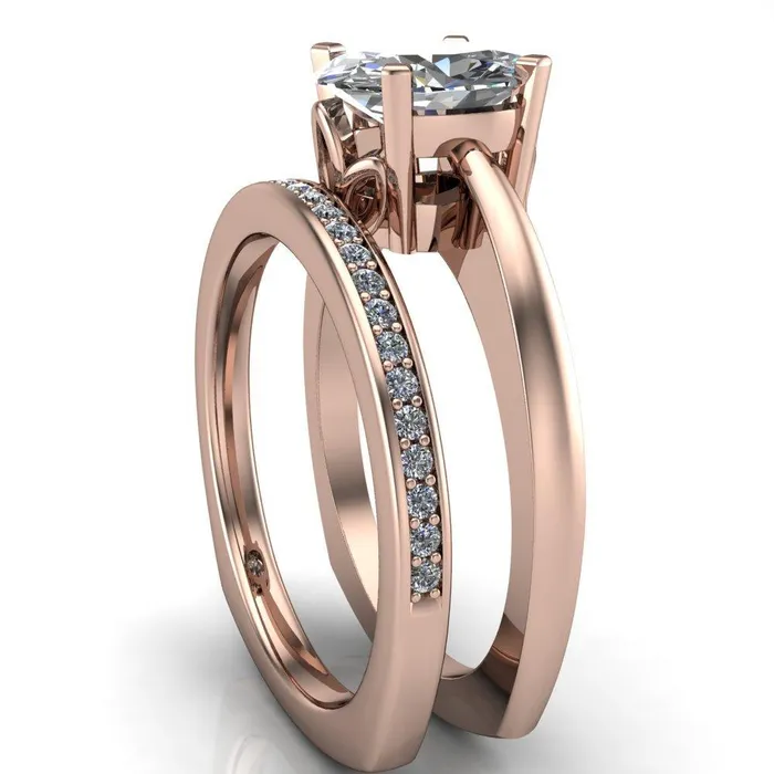 Rings Fire Brilliance Oreli Oval Center Stone 4 Prong Basket Setting