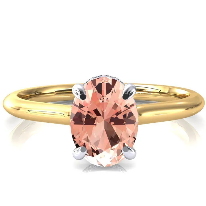 Rings Fire Brilliance Secret Oval Champagne Sapphire 4 Prong Floating Halo Engagement Ring Rings Fire Brilliance Secret Oval Champagne Sapphire 4 Prong Floating Halo Engagement Ring
