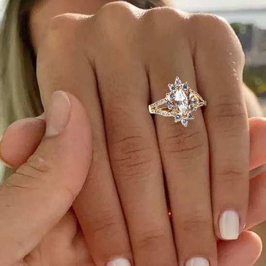 Rings Walkeaze Women Ring Jewelry 001803J