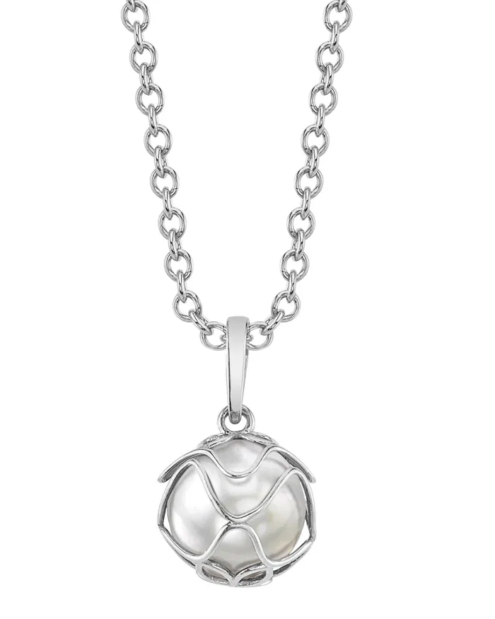 spt Necklaces White South Sea Pearl Omerta Pendant