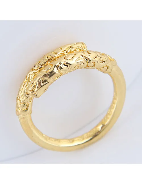 TR58 Gold Filigree Design Toe Ring 02 Rings