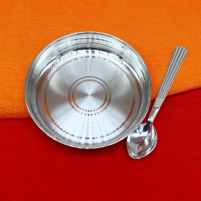 TRIBAL ORNAMENTS 999 fine solid silver handmade tray plate for baby food serving silver vessels silver utensilsbest new born baby gift india sv211 Necklaces TRIBAL ORNAMENTS 999 fine solid silver handmade tray plate for baby food serving silver vessels silver utensilsbest new born baby gift india sv211 Necklaces