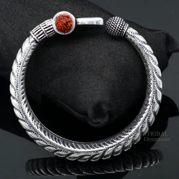 TRIBAL ORNAMENTS Bracelets 925 sterling silver handmade lord shiva Babubali kada bangle bracelet best Shiva trident trishul kada mens gifting jewelry RNSK470 TRIBAL ORNAMENTS Bracelets 925 sterling silver handmade lord shiva Babubali kada bangle bracelet best Shiva trident trishul kada mens gifting jewelry RNSK470