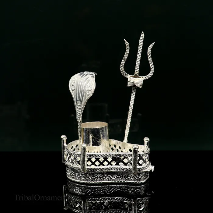 TRIBAL ORNAMENTS Necklaces 925 solid sterling silver lord shiva Mahakal lingam standjalheri use for puthold shiva lingam in home temple handmade article su335 TRIBAL ORNAMENTS Necklaces 925 solid sterling silver lord shiva Mahakal lingam standjalheri use for puthold shiva lingam in home temple handmade article su335