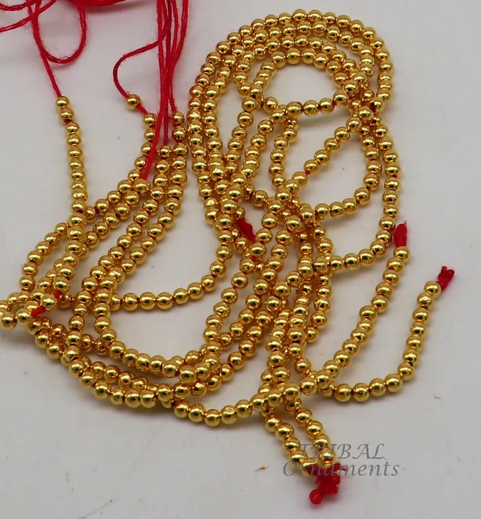 TRIBAL ORNAMENTS Necklaces lot 20 pieces 3mm gold beads Vintage handmade loose beads ethnic designer 22k yellow gold beads or ball for custom jewelry making bd25 TRIBAL ORNAMENTS Necklaces lot 20 pieces 3mm gold beads Vintage handmade loose beads ethnic designer 22k yellow gold beads or ball for custom jewelry making bd25