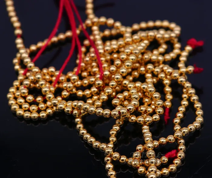 TRIBAL ORNAMENTS Necklaces lot 20 pieces 3mm gold beads Vintage handmade loose beads ethnic designer 22k yellow gold beads or ball for custom jewelry making bd25 TRIBAL ORNAMENTS Necklaces lot 20 pieces 3mm gold beads Vintage handmade loose beads ethnic designer 22k yellow gold beads or ball for custom jewelry making bd25