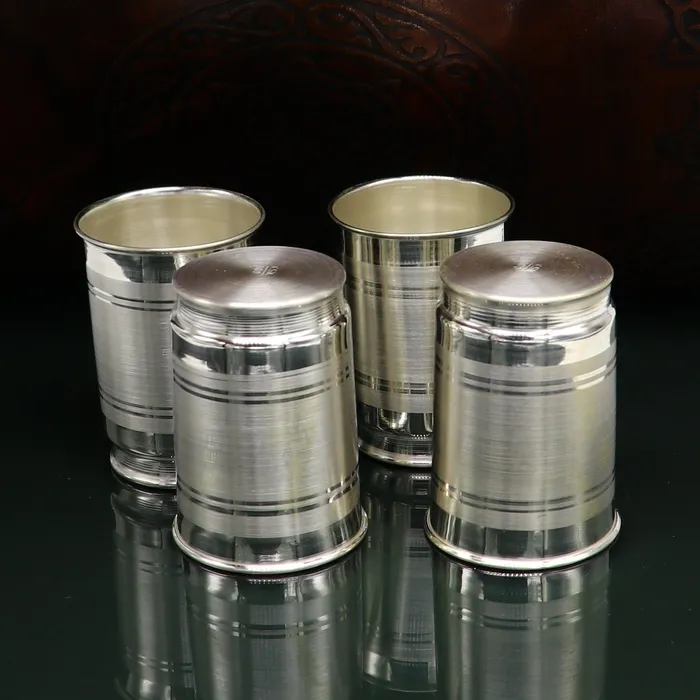 TRIBAL ORNAMENTS Rings 999 silver handmade baby glass set watermilk Glass tumbler best gifting silver vodka glass wine glass set baby feeding utensils sv134 TRIBAL ORNAMENTS Rings 999 silver handmade baby glass set watermilk Glass tumbler best gifting silver vodka glass wine glass set baby feeding utensils sv134