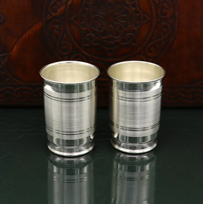 TRIBAL ORNAMENTS Rings 999 silver handmade baby glass set watermilk Glass tumbler best gifting silver vodka glass wine glass set baby feeding utensils sv134 TRIBAL ORNAMENTS Rings 999 silver handmade baby glass set watermilk Glass tumbler best gifting silver vodka glass wine glass set baby feeding utensils sv134