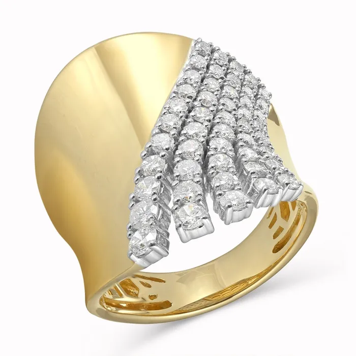 14K White and Yellow Gold Diamond Ring Meierotto Jewelers Rings